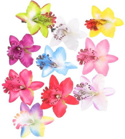 SAFIGLE Elegante Orchideen-haarnadel-blumen-haarspangen 10-teiliges Set Für Frauen Strand-accessoires