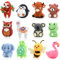 Auiremrti 12 Pièces de Perles en Silicone 3D Animaux pour Stylos, Accessoires de Stylos à Perles, Grand Lot de Perles à Enfiler pour Création de Porte-clés, Artisanat Fait Main