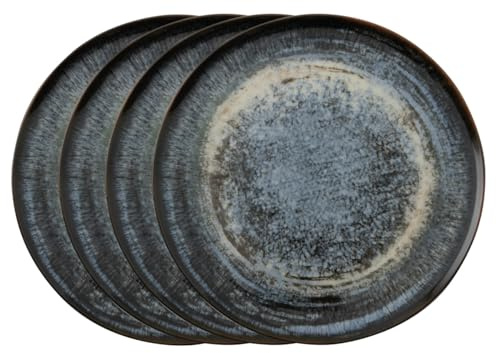 67384AA4 Arthur Krupp Set 4 Pizzateller Cm 32 Galaxy Neptune Stoneware