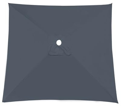 Quadratischer Regenschirm-Ersatzbezug Für Terrassenschirm, Rechteckig Sonnenschirm Umtauschdeckel 3×3m 3x2m Wasserdichter Outdoor-Regenschirm Bespannung Stoffbezug, EinfachZuInstallieren(Greys,3X3m)