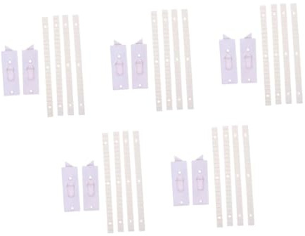DIYEAH 10 Pezzi Serrature per Finestre Ribalta in Plastica con Accessori e Parti Ricambio per Inferriate Finestre Lifter per Ottimizzazione Spazio e Design Elegante