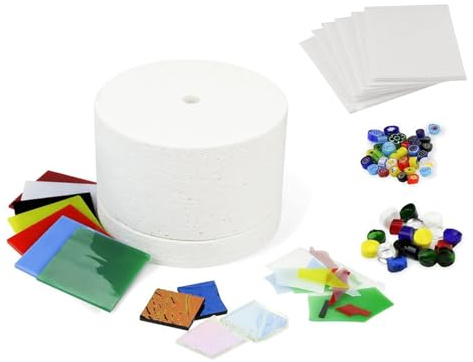 Ensemble de fours à micro-ondes faciles à utiliser - Accessoires en papier pour bijoux et cadeaux créatifs - Ensemble de fusion de verre à micro-ondes