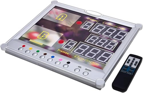 OZPPM Elektronische Snooker-Anzeigetafel, Digitale LED-Videoanzeige Zur Wandmontage, Elektronischer Zähler for Snooker, Billard Und Pool Mit Drahtloser Fernbedienung