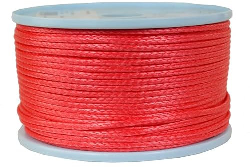 Dyneema Flechtschnur Seil Dyneemaseil Flechtleine aus Dyneema - Durchmesser 3mm - 100 Meter Fb. rot