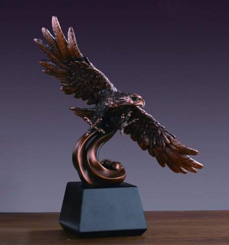 Segelflug American Eagle auf Wellen Statue – Figur