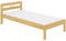 Erst-Holz® Massivholzbett Jugendbett 80x200 Einzelbett Futonbett Kinderbett Rollrost Matratze 60.64-08 M