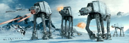 Star Wars Poster at-at Fight Langbahnposter (158 x 53 cm) + Ü-Poster