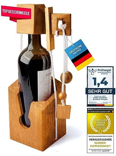Dont Break The Bottle - Ne cassez Pas Les Bouteilles Puzzle en sécurité Puzzle Magique en Bois en 3D Puzzle pour Adultes Puzzle pour Bouteilles Jeu de réflexion