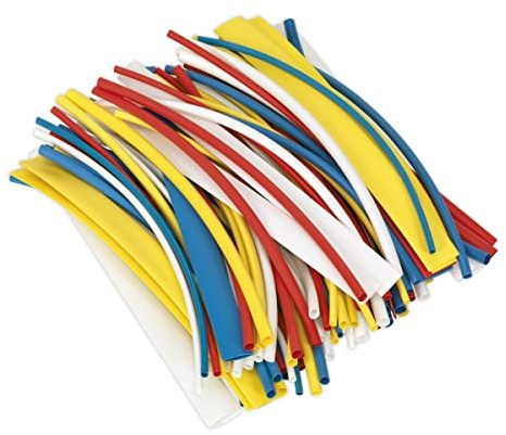 Sealey HST200MC Heat Shrink Tubing Mixed Colours 200mm 100pc