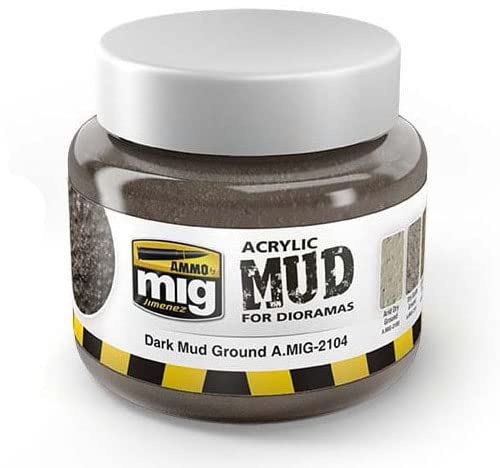 Ammo Dark Mud Ground Acrylic Mud (250 Ml. Jars)