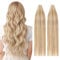 TESS Tape Extensions Echthaar Blond 40 Stück 55 cm Haarverlängerungen Remy Human Hair günstig 100 g Tape in Extensions Echthaar (#012/613 Hellbraun/Hell-Lichtblond 40er Pack)