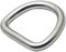 OPIOL QUALITY® D-Ring Geschweißt und Poliert 4x20 mm aus Edelstahl A4 V4A (4 Stück) Halbrundring Halbring D Ringe Stahlring Halbringe Rundring Karabiner