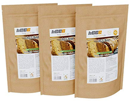 Low Carb Brotbackmischung | hCG-Diät geeignet | 3er Pack (3 x 250 g) 3 x Mediterran