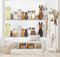ABAKUHAUS Hund Wandteppich und Tagesdecke, Dog Family in a Row, aus Weiches Mikrofaser Stoff Wand Dekoration Für Schlafzimmer, 230 x 140 cm, Gelb Braun