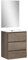 Baikal | Conjunto Completo de Mueble de Baño Suspendido a la Pared con Lavabo Cerámico y Espejo | Tres Cajones, Cierre Amortiguado, Melamina 16mm | Mueble MONTADO | Nebraska | 60cm