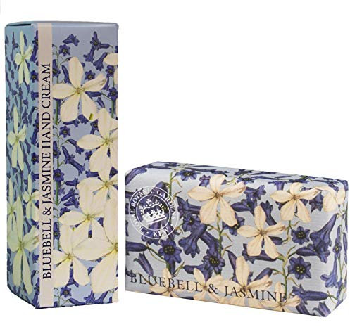 Royal Botanic Gardens KEW Handcreme & Sheabutter Seife Geschenkset - Bluebell & Jasmine