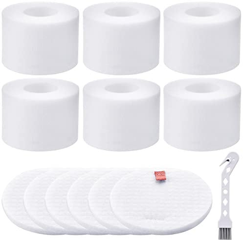 Artraise NV601UK Filter for Shark Lift-Away Upright Vacuum, 6 Pack Foam Filter Replacement for Shark Hoover Cleaner NV601UKT NV600 NV601 NV700UK NV700UKT Spares Replacement Filters Set