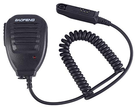 Funkgerät Lautsprecher Mikrofon Lautsprechermikrofon Walkie Talkie Handmikrofon PTT-Mikrofon Kompatibel mit BAOFENG A58 BF-9700 UV-9R Plus GT-3WP R760 82WP Handfunkgerät Radio