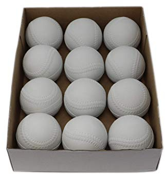 BARNETT A-119 Gummischaum Baseballball für Pitching-Maschine, Größe 9 , weiß, 1 Dutzend