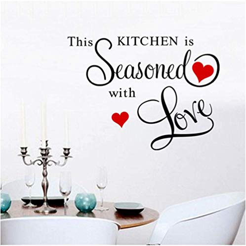 This Kitchen is Equipped with Red Love Heart Wall Decoration Decals Home Decoration Living Room Decoration Stickers Bedroom Wallpaper 45X60Cm