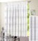 deco home | Gardinen Store Gardine Cataleya mit grauen Querstreifen in transparent Vorhang Voile durchsichtig | 300 x 245cm (Gold)