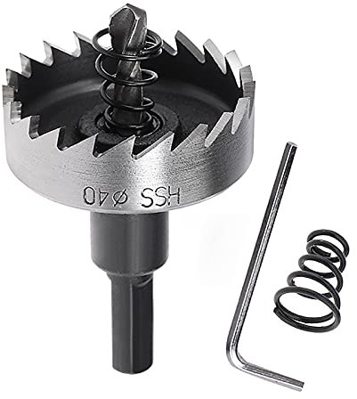 SagaSave 40MM Punte per trapano in acciaio ad alta velocità, per metallo, acciaio inossidabile, rame, ferro
