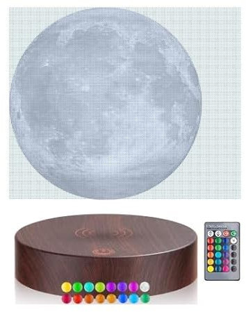 Vnemofey Schwebende Mondlampe ，16 Farben Galaxie schwimmende Nachtlicht ，Realistische Mondanzeige, Magnetische Levitation Basis,Cool Home Office Dekoration, Kreative Geschenke für Kinder