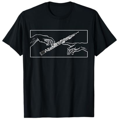 Oboe Dio mani per Oboista su Oboe Maglietta