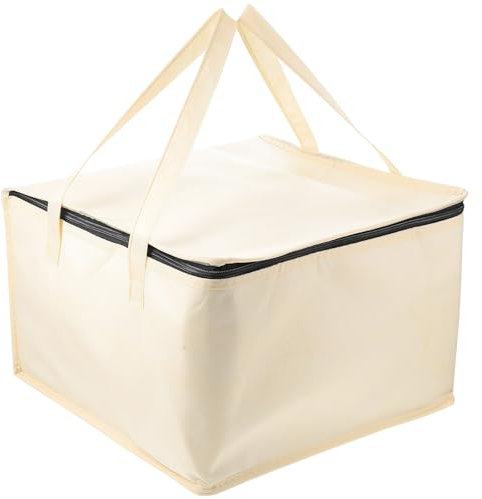 CALLARON Kuchenträger Kuchen Isolierbeutel Isoliertasche Lebensmitteleinkaufstasche Mittagskühler-Organizer -pizzaträger Heiße Taschen Kühltaschen Lunchpaket Hohe Kapazität Stoff