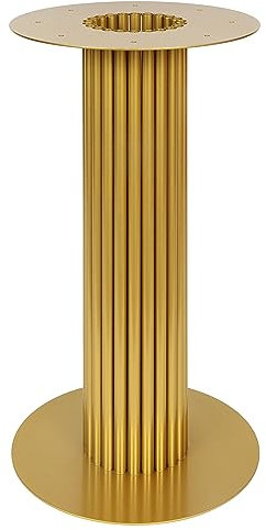 Magnetic Mobel Metall Tischfuß Rund Tisch Esstisch Tischbein Tischgestell 40x72 cm (Gold)