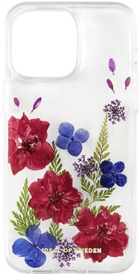 IDEAL OF SWEDEN Durchsichtige Handyhülle mit erhöhten Kanten, fallgetesteter Schutz mit transparentem Finish, kompatibel mit iPhone 14 Pro Max, Limited Edition (Autumn Bloom)