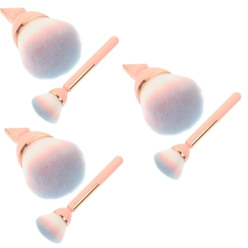 Beaupretty 3pièces Pinceau à Poudres Pratique Pour Maquillage Brosse De Nettoyage Pour Pinceau Portable Et Léger Pour Usage à Domicile Et Déplacement