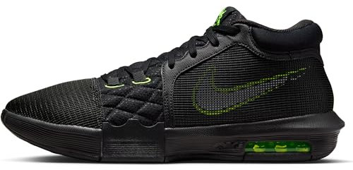 Nike Herren Lebron Witness Viii Basketballschuhe, Black/White-Volt, 48.5 EU