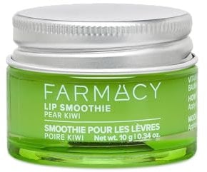 Farmacy Lip Smoothie Peptide Lip Balm - Lip Moisturizer & Plumper with Vitamin C - Pear Kiwi Scented with High Gloss Finish