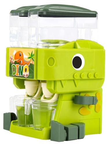 Dispensador de Agua para niños, Dinosaurio de Dibujos Animados de 13 cm/5.1 Pulgadas Mini dispensador de Agua con Doble Salida y Tazas, Dinosaurio de la Pierna rotativa Dispensador de Agua pequeña pa