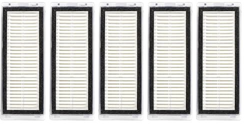 Lot de 5 filtres HEPA pour aspirateur robot Dreame L20 Ultra/L30 Ultra, kit de filtres de rechange pour une meilleure qualité de l'air et des performances de nettoyage.