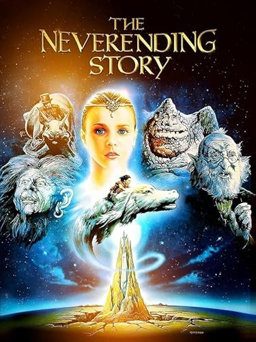 Neverending Story 1 A0 Poster auf Leinwand, Wandkunst, Heimdekoration, Filmposter, Leinwand, Film, Kino, Retro, Vintage, Kult, klassisch, Nostargic, Saga, moderner Nachdruck, wir drucken jedes Poster