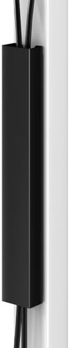Canal Magnético para Cables de Acero 35CM - Organizador de Cables bajo el Escritorio, Cubrecables Vertical para Oficina y Hogar, Negro