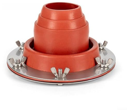 Schornstein-Silikon-Isolationsabdeckung, Zelt-Schornstein-Rauch-Blinkset, Silikon-Isolationsabdeckung für Langlebigkeit und Komfort (orange)