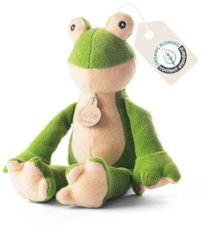 Cute Since 1999 Frosch Kuscheltier Baby ab 0 Monate - Biologische Frosch Spielzeug für Junge & Mädchen - Sachen & Geschenk für Neugeborene - Langbeiniger Frosch Plüschtier Kinder - 26 x 10 cm