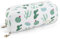 OFFCUP Large Capacity Pencil Case, Pencil Pouch with 3 Compartments, Pen Bag Makeup Bag Pen Holder Stationery Organizer School Supplies for Girls Boy Adult (Cactus)