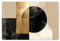 KitchenYeah© Platzsets Abwaschbar 6-Teilig 45x30 cm Tischsets Platzdeckchen Platzset Unterlage Tischset Esstisch Edle Tischunterlage Placemat Abstrakt - Modern - Schwarz - Gold