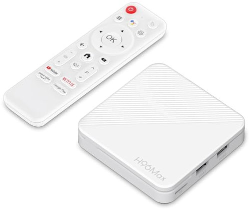 Android 14.0 TV Box, LEFFOT Smart 4K Ultra HD Streaming Device for TV with HDR10+, Voice Control, 2GB RAM 8GB ROM, Dual-band WiFi 6, 100M Ethernet, Allwinner H313 Quad Core ARM Cortex A53