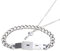 NONGYU Delicate Silver Heart Lock Bangle For Key Pendant Necklace Lover Jewelry Set For Couples Anniversary Day