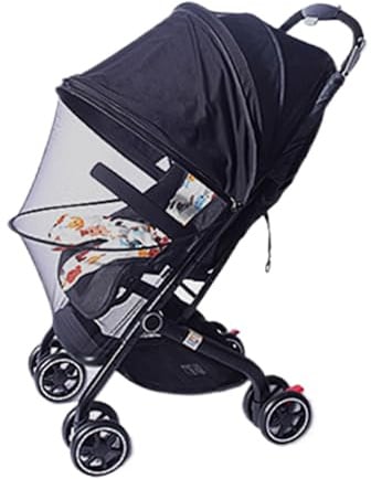 Verlängerung des Kinderwagens UPF50 + GNAT Mesh Net Canopy, Kindersicherheitszubehör mit Zwei-Wege-Reißverschluss für Camping