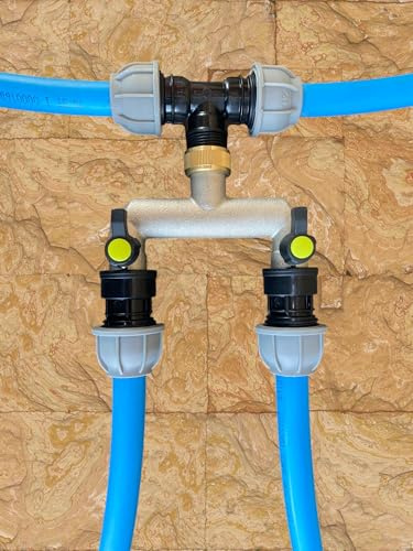 Mdpe Water Supply Pipe Compression Fittings with Metal Manifold/Splitter,Available for 20mm Or 25mm Pipe (25mm tee)