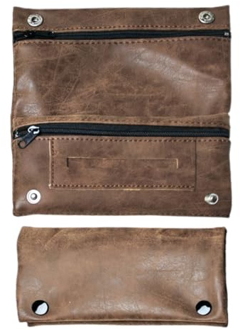 Tabaquera Tabaco De Liar, portátil, Tabaquera Pitillera Funda Bolso para Tabaco de Liar Cuero Estuche, Cartera Estuche Elegante, Resistente Impermeable y Duradera, bolsa giratoria con cierre, plegable