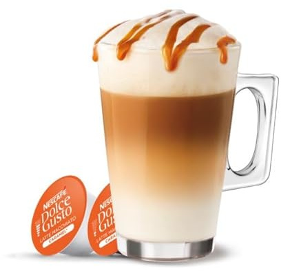 DOLCE GUSTO Caramel Latte Macchiato Coffee Pods Only - 50 Pack (SOLD LOOSE, No Milk Pods Pods) Compatible with Dolce Gusto Machines | Sold by Bargain Hub
