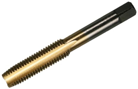 SW-Stahl 02370L-5 Handgewindebohrer M12 x 1,50 mm TiN - HSS Wolframstahl | Feingewinde Gewindebohrer MF12 - TiN-beschichtet - Fertigschneider für Stahl & Metall - Präziser Schneidbohrer