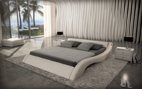 INNOCENT Polsterbett 180x200cm Designer Bett weiß Avani